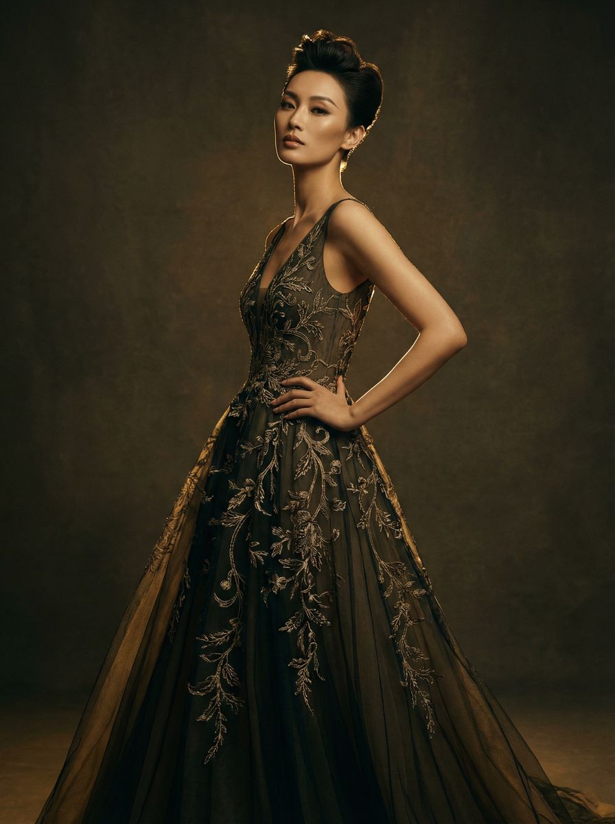 国产自拍超模晚礼服写真视频